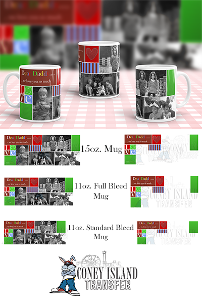 Download DADDY WE LOVE YOU SUBLIMATION MUG TEMPLATE - Coney Island Transfer