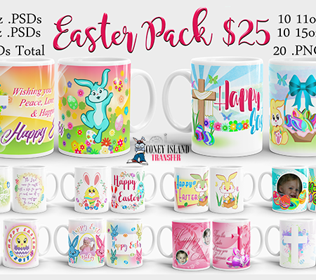 Easter Mug Template