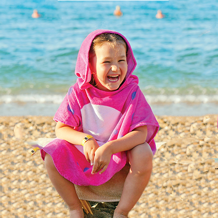 Childrens Hooded Beach Poncho