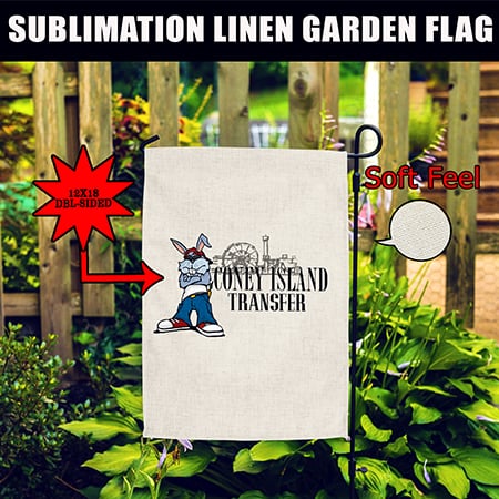 Double-Sided Linen Garden Flag